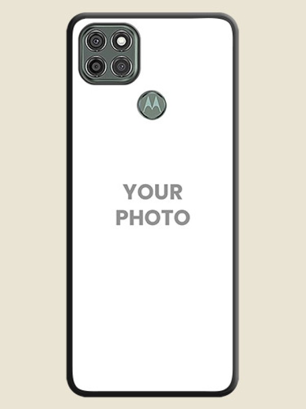 Custom Full Single Pic Upload On Space Black Personalized Soft Matte Phone Covers -Motorola Moto G9 Power - alternate view