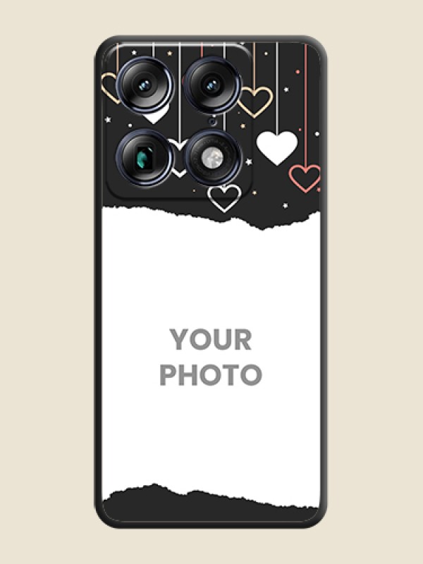 Custom Love Hangings with Splash Wave Picture On Space Black Custom Soft Matte Mobile Back Cover - Motorola Signature 5G - alternate view