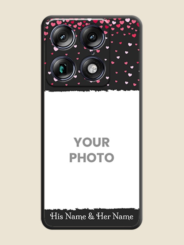 Custom Fall in Love with Your Partner on Photo On Space Black Custom Soft Matte Mobile Back Cover - Motorola Signature 5G - alternate view