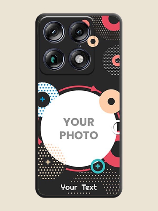 Custom Multicoloured Round Image On Space Black Custom Soft Matte Mobile Back Cover - Motorola Signature 5G - alternate view