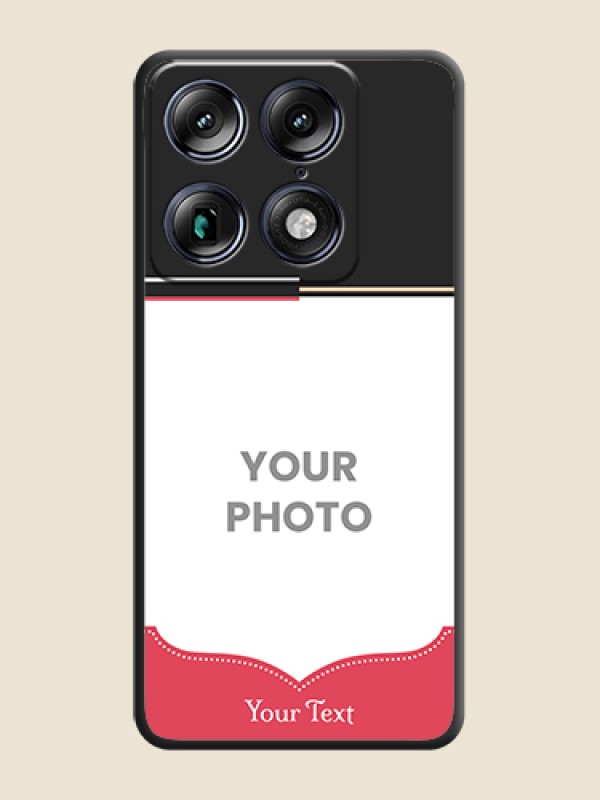 Custom Classic Plain Design with Name On Space Black Custom Soft Matte Mobile Back Cover - Motorola Signature 5G - alternate view