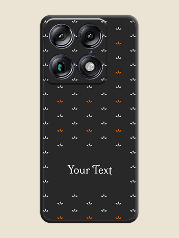 Custom Simple Pattern With Custom Text On Space Black Custom Soft Matte Mobile Back Cover - Motorola Signature 5G - alternate view