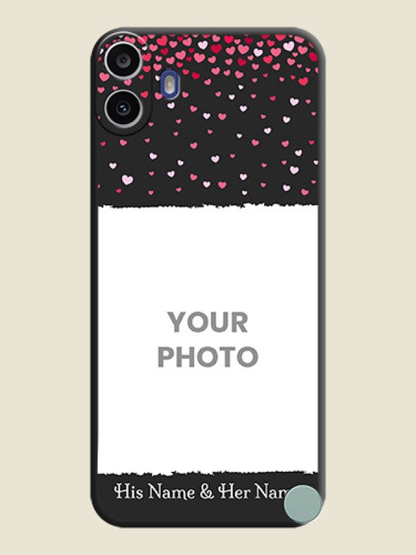 Custom Fall in Love with Your Partner on Photo On Space Black Custom Soft Matte Mobile Back Cover - Nothing Cmf Phone 1 - alternate view