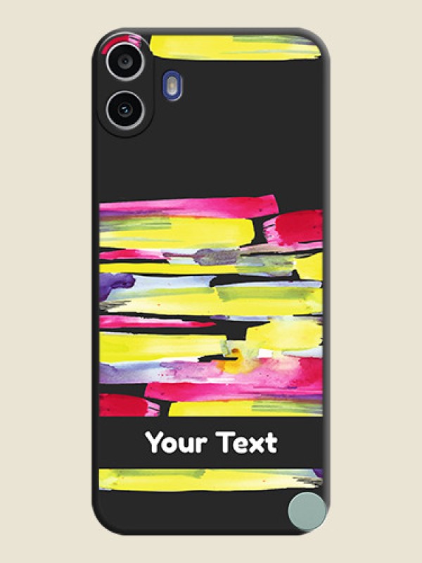 Custom Brush Coloured On Space Black Custom Soft Matte Mobile Back Cover - Nothing Cmf Phone 1 - alternate view