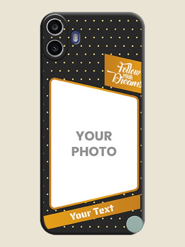 Custom Follow Your Dreams with White Dots On Space Black Custom Soft Matte Mobile Back Cover - Nothing Cmf Phone 1 - alternate view