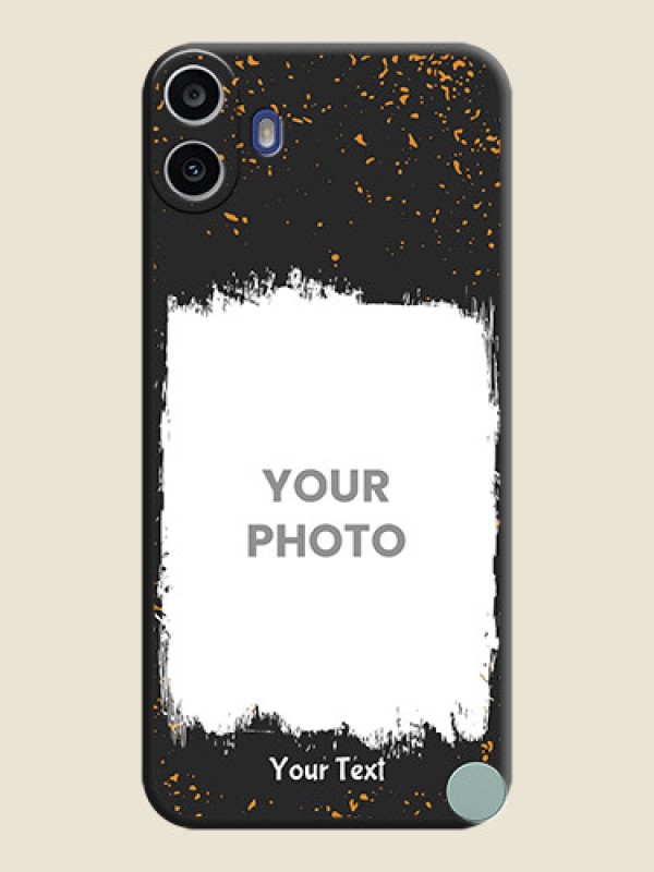Custom Spray Free Design on Photo On Space Black Custom Soft Matte Mobile Back Cover - Nothing Cmf Phone 1 - alternate view