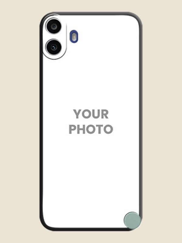 Custom Full Single Pic Upload On Space Black Custom Soft Matte Mobile Back Cover - Nothing Cmf Phone 1 - alternate view