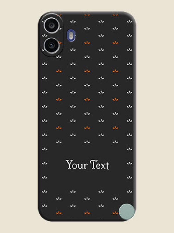 Custom Simple Pattern With Custom Text On Space Black Custom Soft Matte Mobile Back Cover - Nothing Cmf Phone 1 - alternate view
