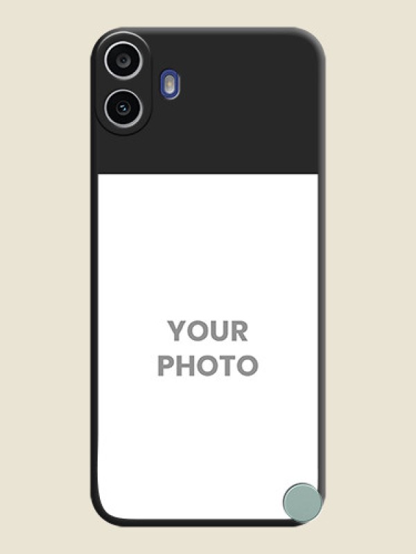 Custom Image Upload With Space Black Color On Custom Soft Matte Mobile Back Cover - Nothing Cmf Phone 1 - alternate view