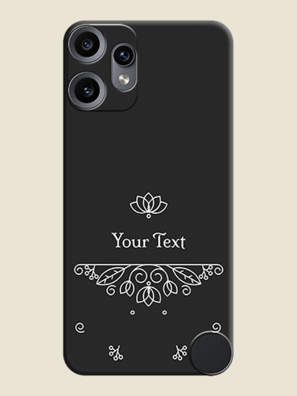 Custom Lotus Garden Custom Text On Space Black Custom Soft Matte Mobile Back Cover - Nothing CMF Phone 2 Pro 5G - alternate view