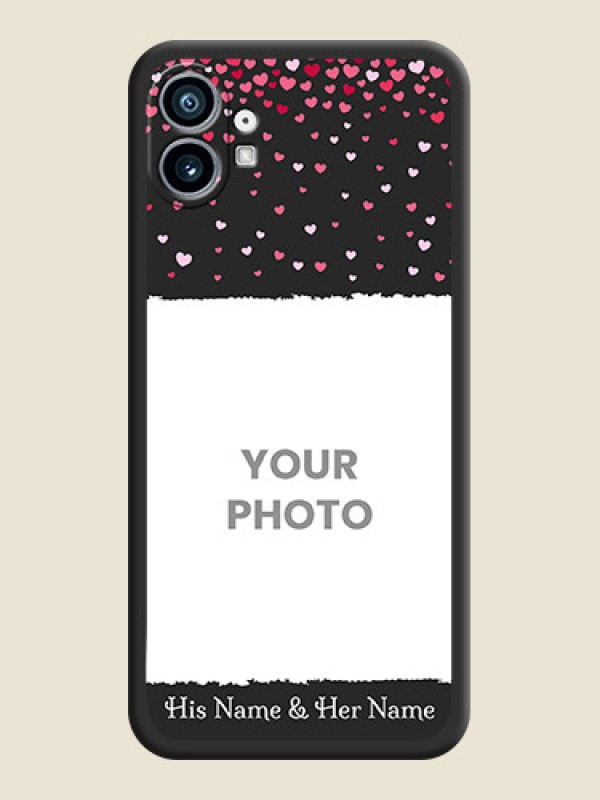 Custom Fall in Love with Your Partner  on Photo on Space Black Soft Matte Phone Cover - Nothing Phone 1 - alternate view
