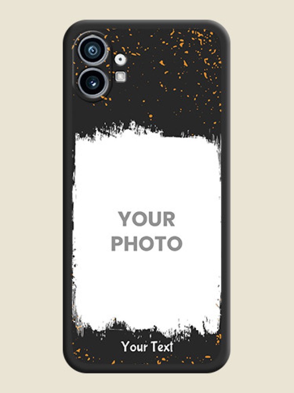 Custom Spray Free Design on Photo on Space Black Soft Matte Phone Cover - Nothing Phone 1 - alternate view