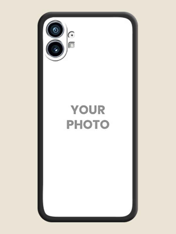 Custom Full Single Pic Upload On Space Black Personalized Soft Matte Phone Covers -Nothing Phone 1 - alternate view