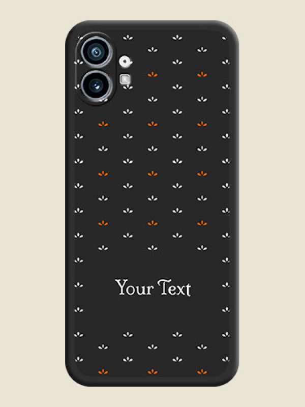 Custom Simple Pattern With Custom Text On Space Black Personalized Soft Matte Phone Covers -Nothing Phone 1 - alternate view