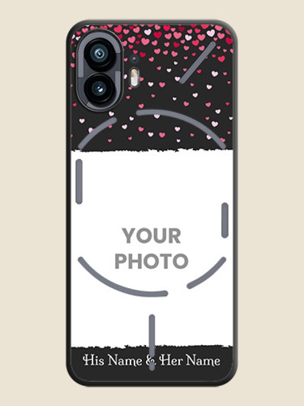 Custom Fall in Love with Your Partner - Photo on Space Black Soft Matte Phone Cover - Nothing Phone 2 - alternate view