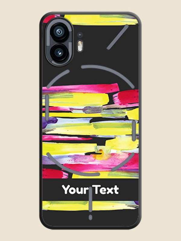 Custom Brush Coloured on Space Black Personalized Soft Matte Phone Covers - Nothing Phone 2 - alternate view