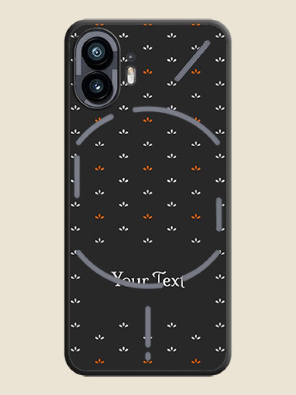 Custom Simple Pattern With Custom Text On Space Black Personalized Soft Matte Phone Covers - Nothing Phone 2 - alternate view