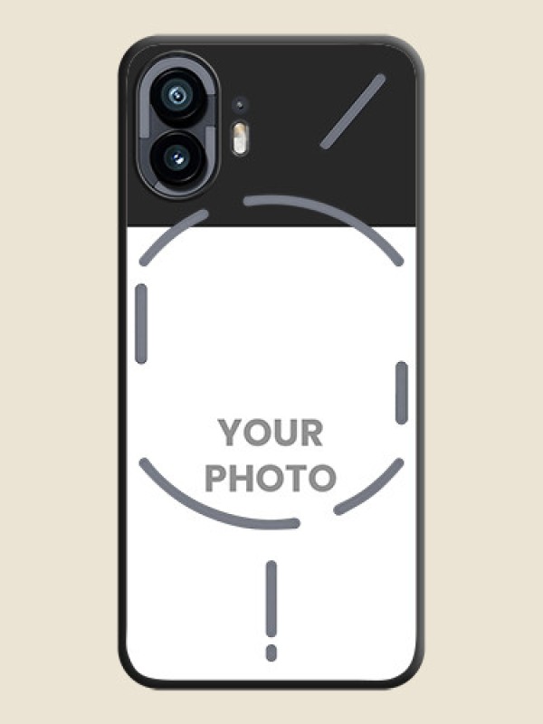 Custom Image Upload With Space Black Color On Custom Soft Matte Mobile Back Cover - Nothing Phone 2 - alternate view