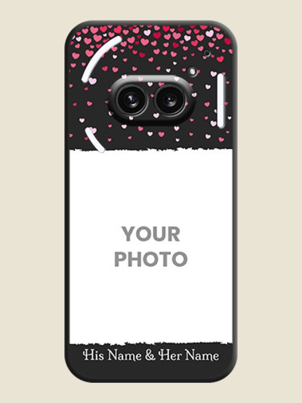 Custom Fall in Love with Your Partner - Photo on Space Black Soft Matte Phone Cover - Nothing Phone 2A 5G - alternate view