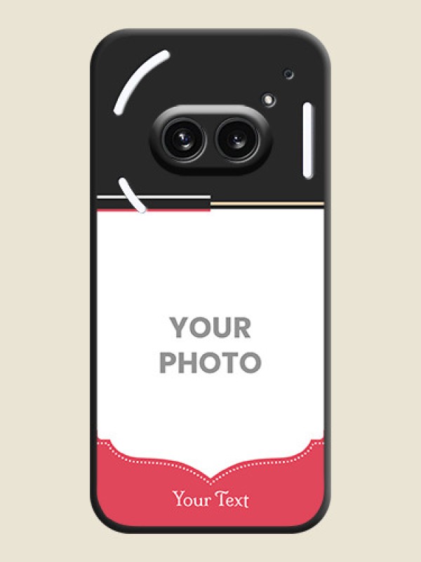 Custom Classic Plain Design with Name - Photo on Space Black Soft Matte Phone Cover - Nothing Phone 2A 5G - alternate view