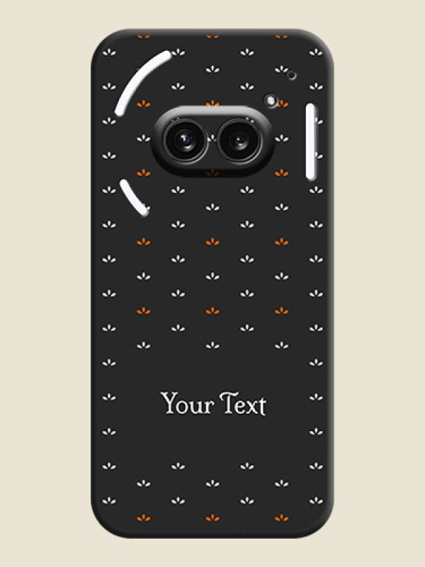 Custom Simple Pattern With Custom Text On Space Black Personalized Soft Matte Phone Covers - Nothing Phone 2A 5G - alternate view