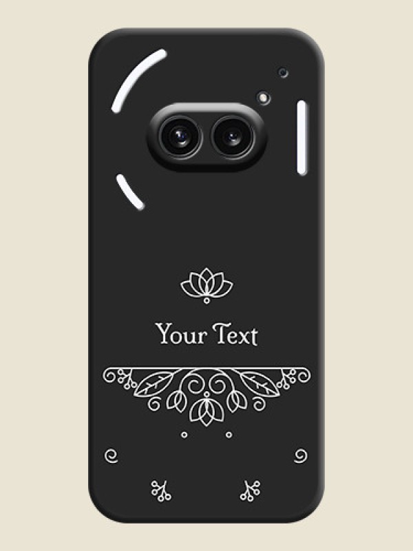 Custom Lotus Garden Custom Text On Space Black Personalized Soft Matte Phone Covers - Nothing Phone 2A 5G - alternate view