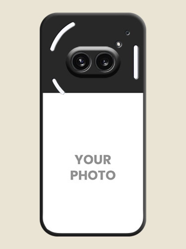 Custom Image Upload With Space Black Color On Custom Soft Matte Mobile Back Cover - Nothing Phone 2A 5G - alternate view