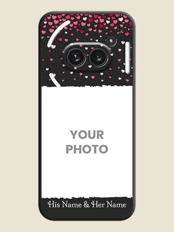 Custom Fall in Love with Your Partner on Photo On Space Black Custom Soft Matte Mobile Back Cover - Nothing Phone 2A Plus - alternate view