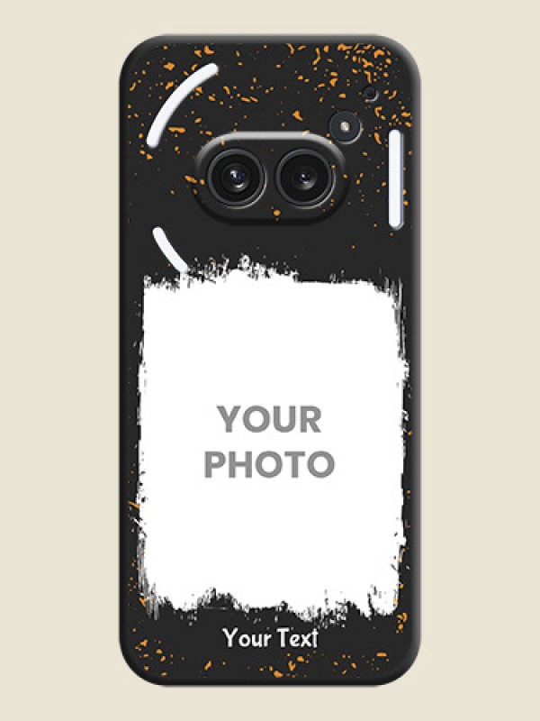 Custom Spray Free Design on Photo On Space Black Custom Soft Matte Mobile Back Cover - Nothing Phone 2A Plus - alternate view
