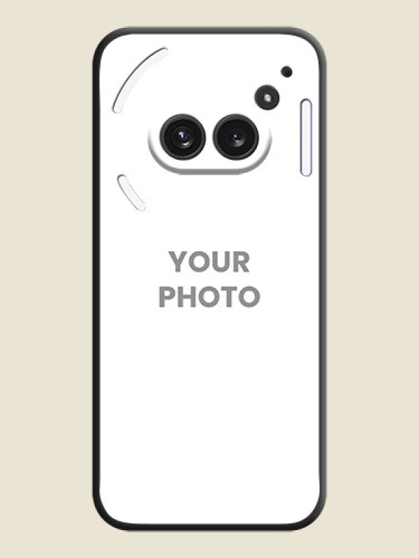 Custom Full Single Pic Upload On Space Black Custom Soft Matte Mobile Back Cover - Nothing Phone 2A Plus - alternate view