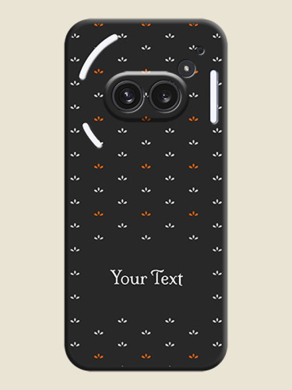 Custom Simple Pattern With Custom Text On Space Black Custom Soft Matte Mobile Back Cover - Nothing Phone 2A Plus - alternate view