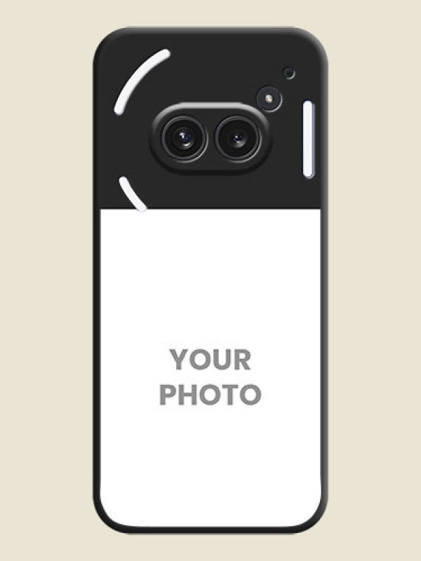 Custom Image Upload With Space Black Color On Custom Soft Matte Mobile Back Cover - Nothing Phone 2A Plus - alternate view