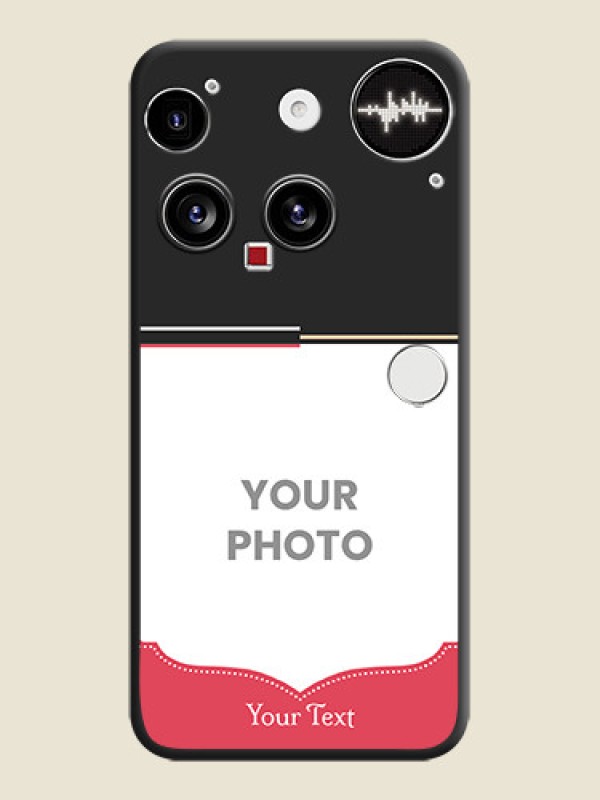 Custom Classic Plain Design with Name On Space Black Custom Soft Matte Mobile Back Cover - Nothing Phone 3 5G - alternate view