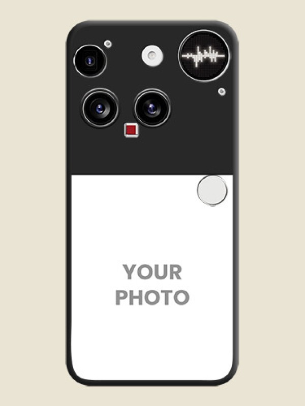 Custom Image Upload With Space Black Color On Custom Soft Matte Mobile Back Cover - Nothing Phone 3 5G - alternate view