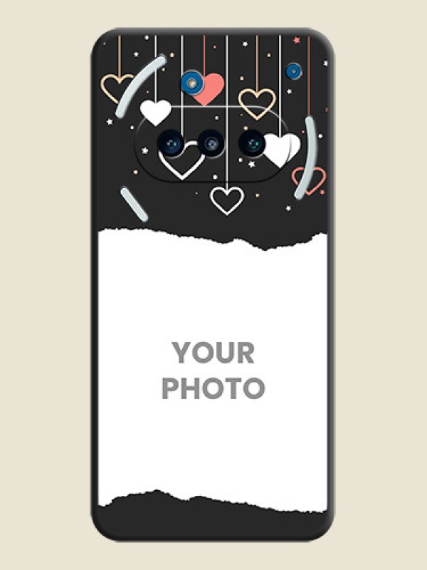 Custom Love Hangings with Splash Wave Picture On Space Black Custom Soft Matte Mobile Back Cover - Nothing Phone 3a 5G - alternate view