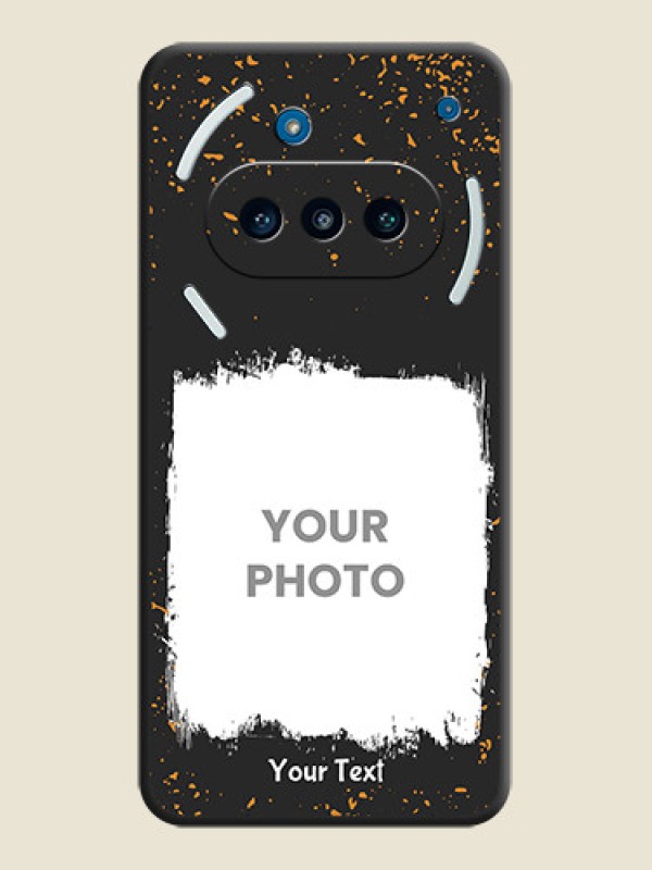 Custom Spray Free Design on Photo On Space Black Custom Soft Matte Mobile Back Cover - Nothing Phone 3a 5G - alternate view