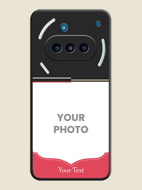 Custom Classic Plain Design with Name On Space Black Custom Soft Matte Mobile Back Cover - Nothing Phone 3a 5G - alternate view