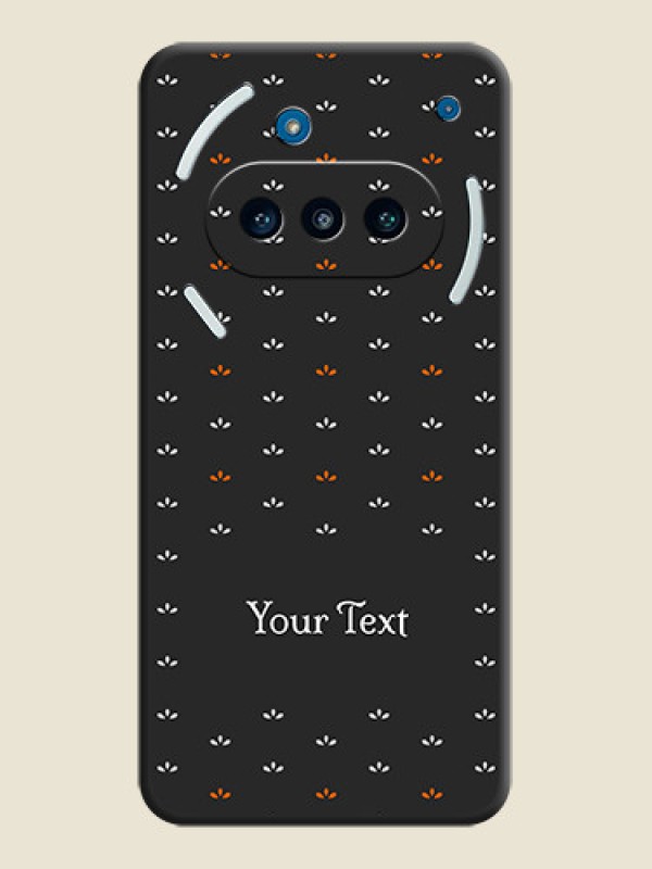Custom Simple Pattern With Custom Text On Space Black Custom Soft Matte Mobile Back Cover - Nothing Phone 3a 5G - alternate view