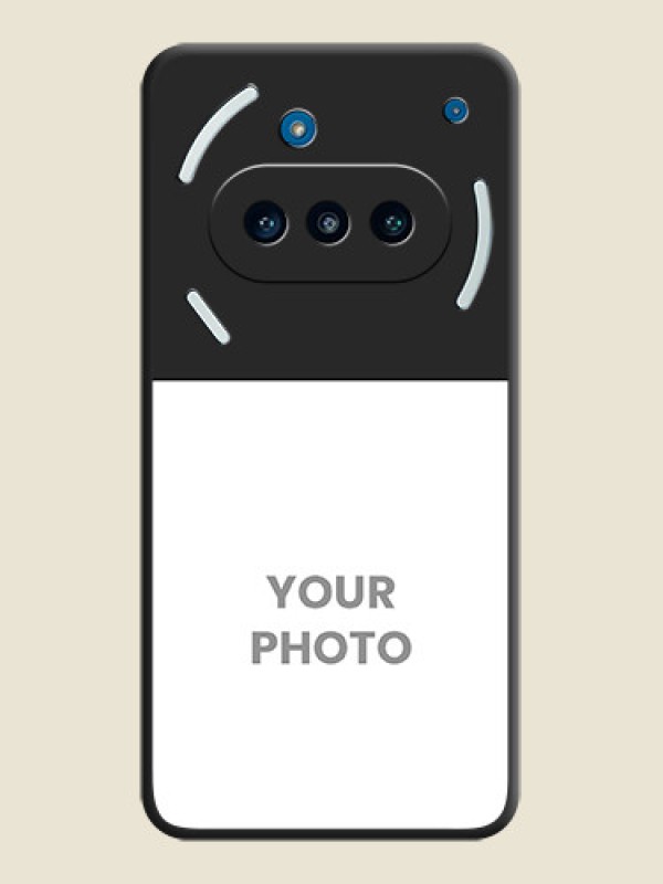 Custom Image Upload With Space Black Color On Custom Soft Matte Mobile Back Cover - Nothing Phone 3A 5G - alternate view