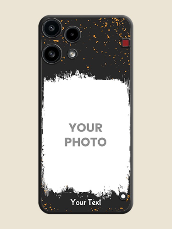 Custom Spray Free Design on Photo On Space Black Custom Soft Matte Mobile Back Cover - Nothing Phone 3A Lite 5G - alternate view