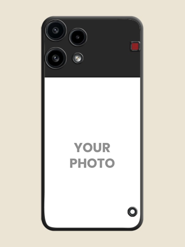 Custom Image Upload With Space Black Color On Custom Soft Matte Mobile Back Cover - Nothing Phone 3A Lite 5G - alternate view