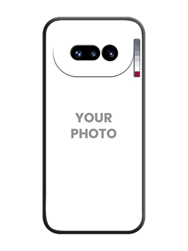 Custom Full Single Pic Upload On Space Black Custom Soft Matte Mobile Back Cover - Nothing Phone 4A 5G - alternate view
