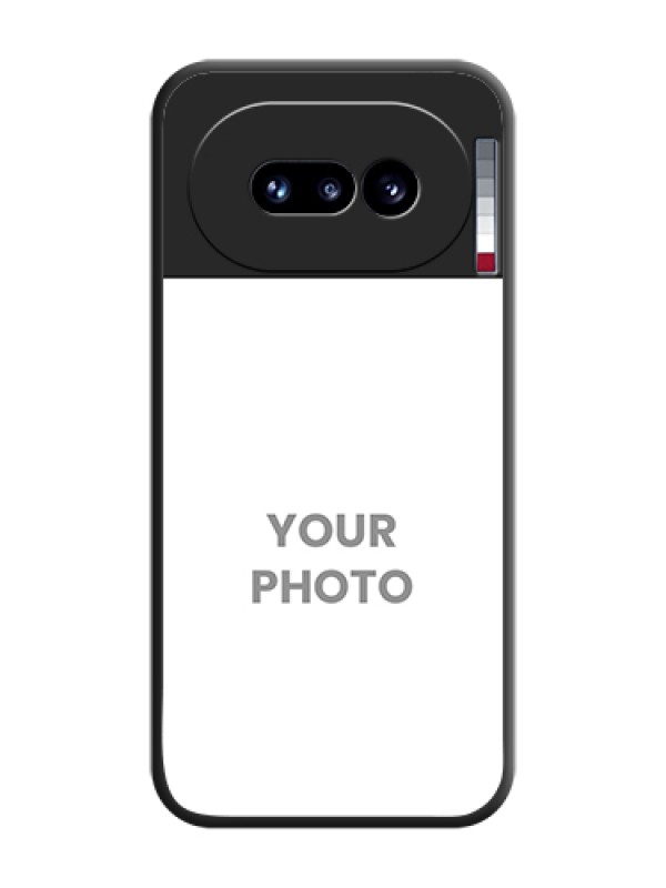 Custom Image Upload With Space Black Color On Custom Soft Matte Mobile Back Cover - Nothing Phone 4A 5G - alternate view