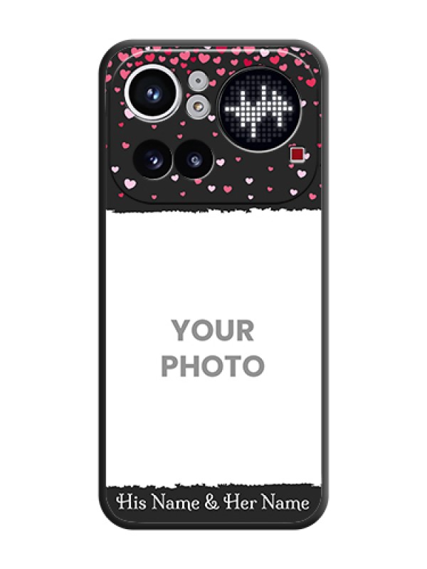 Custom Fall in Love with Your Partner on Photo On Space Black Custom Soft Matte Mobile Back Cover - Nothing Phone 4A Pro 5G - alternate view