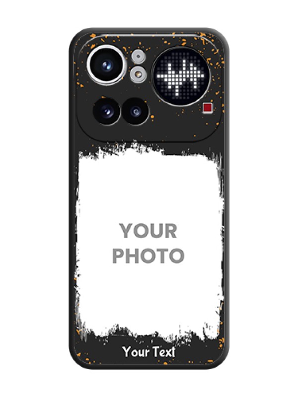 Custom Spray Free Design on Photo On Space Black Custom Soft Matte Mobile Back Cover - Nothing Phone 4A Pro 5G - alternate view
