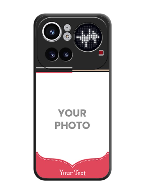 Custom Classic Plain Design with Name On Space Black Custom Soft Matte Mobile Back Cover - Nothing Phone 4A Pro 5G - alternate view