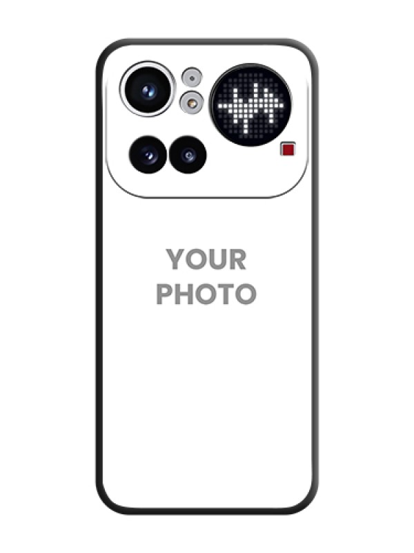 Custom Full Single Pic Upload On Space Black Custom Soft Matte Mobile Back Cover - Nothing Phone 4A Pro 5G - alternate view