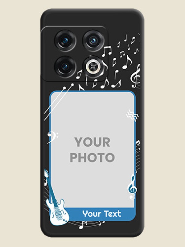 Custom Musical Theme Design with Text on Photo on Space Black Soft Matte Mobile Case - OnePlus 10 Pro 5G - alternate view