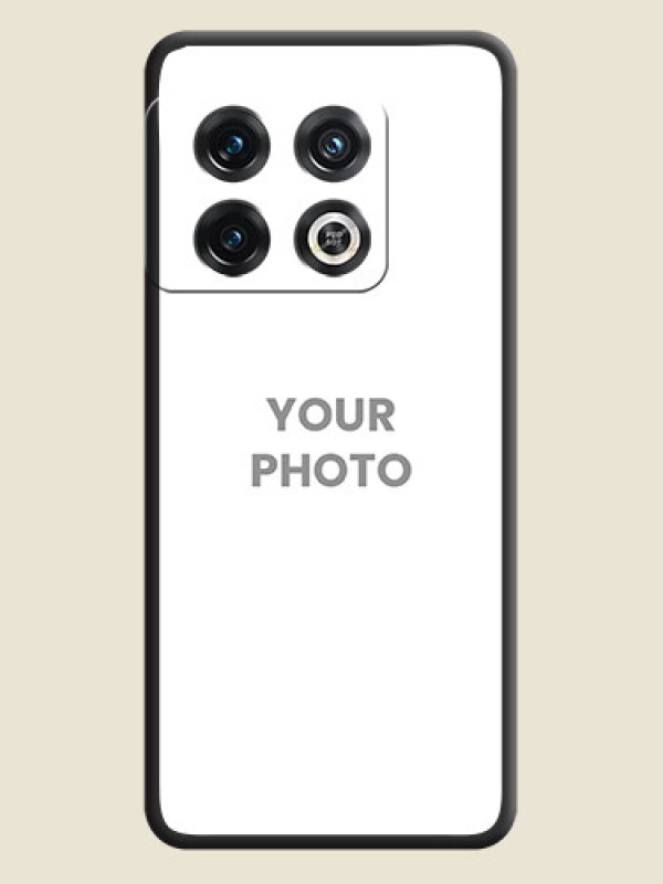 Custom Full Single Pic Upload On Space Black Personalized Soft Matte Phone Covers -Oneplus 10 Pro 5G - alternate view