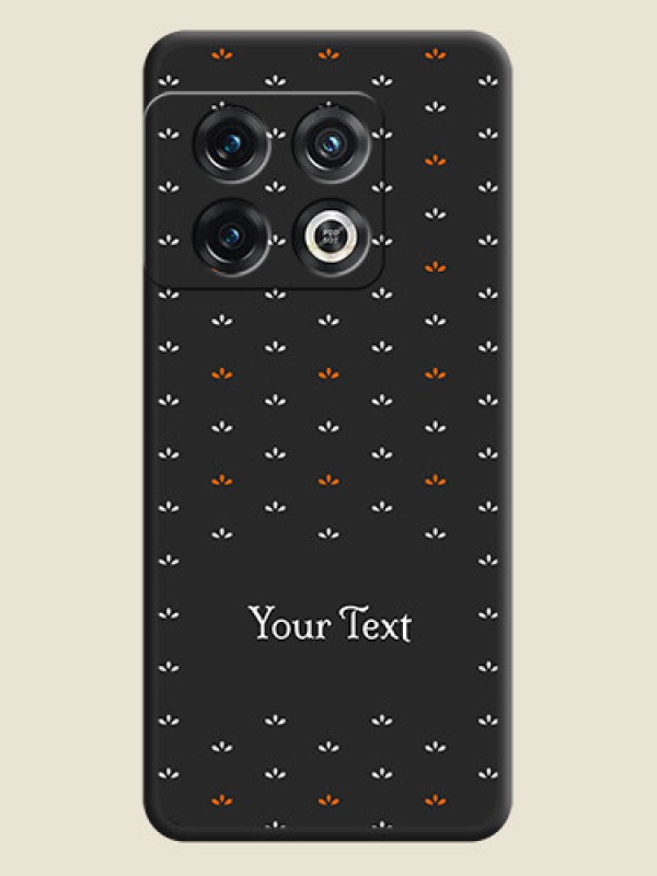 Custom Simple Pattern With Custom Text On Space Black Personalized Soft Matte Phone Covers -Oneplus 10 Pro 5G - alternate view
